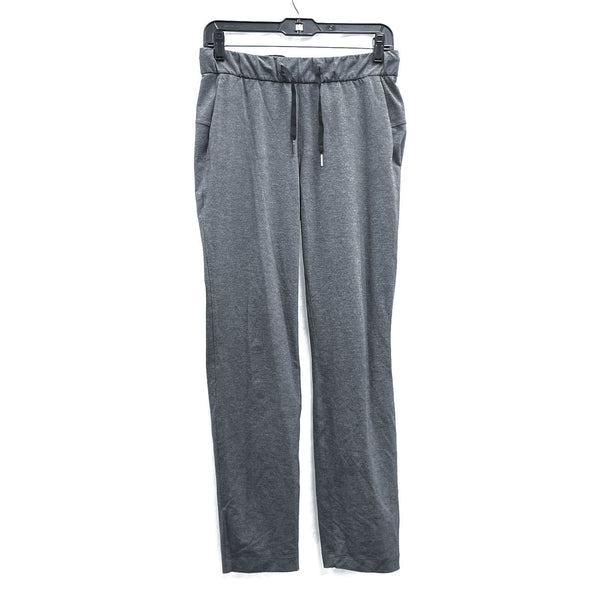 Wmns LULULEMON Gray Heather On The Fly Athletic Drawstring Pants Sz 4