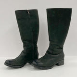 Ugg Broome Tall Black Suede Boots Sheepskin Lined Women's Sz 8