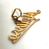 14K Yellow Gold "Melissa" Name Pendant, 1.77g