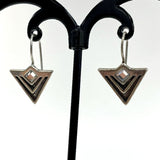 SILPADA 925 Sterling Silver Logo Earrings W/ Glass Accents