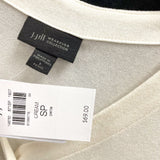 NWT Wmns J. JILL Cream 3/4 Sleeve Loose Lightweight Basic Cardigan Sweater Sz SP