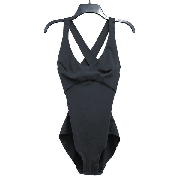 NWT Wmns ATHLETA Black Pirouette Leotard Bodysuit Sz L MSRP$109