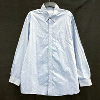 Mens BROOKS BROTHERS 346 100% Cotton Light Blue Button Up Dress Shirt Sz 17