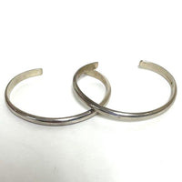 Set of 2 Sterling Silver LMc USA Cuff Bracelets, 31.45g