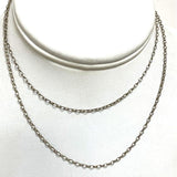 26" Sterling Silver 1.95mm Cable Link Chain Necklace, 3.14g