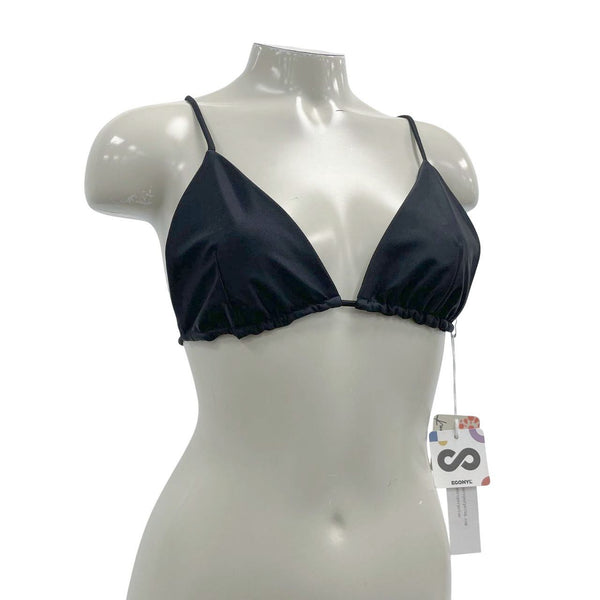 NWT Wmns Mare Perpetua FREE PEOPLE Black Bikini Swimsuit Top Sz XL MSRP$75