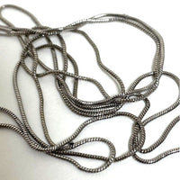 36" Rope Length Sterling Silver 0.95mm Snake Chain Necklace, 5.00g