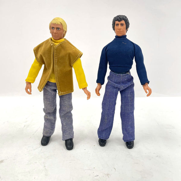 VNTG 1976 Mego Corp Starsky & Hutch 8" Posable Action Figures - Set of 2