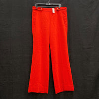 NWT Wmns Ann Taylor LOFT Blood Orange Wide Leg Dress Pants Sz 12