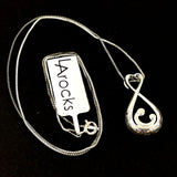 Sterling Silver 18" New With Tag Mother And Child Pendant Necklace, 4.26g