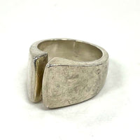 Mexico 925 Sterling Tapered Band Ring Size 5, 11.43g