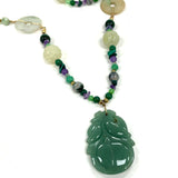 36" Jade, Amethyst, Malachite, Agate & More Beaded Necklace, 103.53g