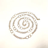 Rose Gold Over Sterling Silver 36" Lightweight 5.6-10mm Link Necklace, 9.2g