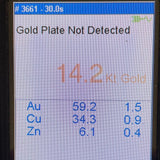 14K Yellow Gold 18" CZ Birthstone Ring Charm Necklace w Bead Spacers, 2.84g