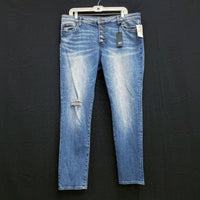 NWT Wmns KUT BY THE KLOTH Blue Denim Donna High Rise Skinny Ankle Jeans Sz 16