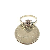 Sterling Silver Claddagh Ring Size 5.25, Made in Ireland, 1.80g