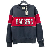 NWT Unisex TAILGATE Wisconsin Badgers Embroidered Crew Sweatshirt Sz S MSRP$79