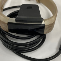 Fitbit Heart Rate Fitness Watch Model FB408 with Tan Band and Charger - TESTED