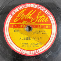 Harry Choates 'Fa-De-Do Stomp/Rubber Dolly' 1947 Cajun 78 Gold Star 1326/1331 V-