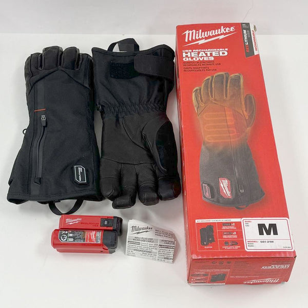 Milwakee USB Rechargeable Heated Gloves Size Medium Model 561-21M - TESTED
