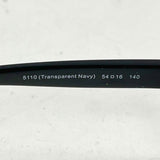 Coach HC6120 Transparent Navy Cat Eye Eyeglasses for FRAMES w/ Case