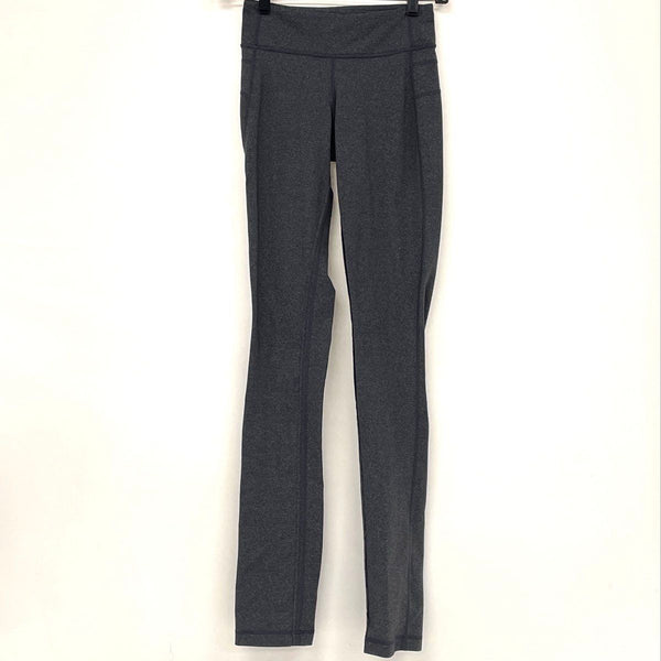 Lululemon Grey Long Athletic Leggings Women’s Sz 2