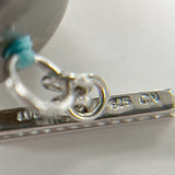 Sterling Toggled 25" Knotted 20mm Peruvian Opal Beaded Statement Necklace