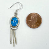 925 Sterling Silver Modern Southwestern Fringe Dangle Earrings