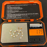 14K Yellow Gold Genuine Pearl & Beaded Half Hoop Post Earrings, 1.79g