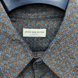 Mens DRIES VAN NOTEN Patterned Long Sleeve Button Up Shirt Sz 48 AUTHENTICATED