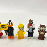 Ten LEGO Looney Tunes Minifigures; Taz, Road Runner, Daffy, Bugs And More
