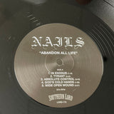 Nails 'Abandon All Life' 2015 33 RPM Reissue Grindcore EP VG+/VG+