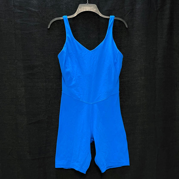 Wmns LULULEMON Blue Align Sleeveless Athletic Workout Bodysuit Romper Sz 10