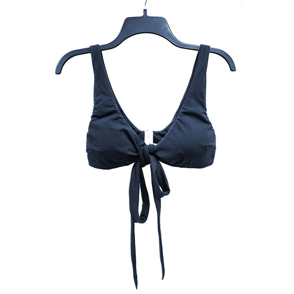 Wmns LULULEMON Black Tie Around Padded Athletic Bra Top Sz M