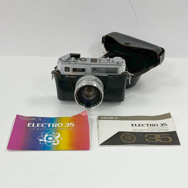 Yashica Electro 35 Film Camera Yashinon-DX 1:1.7 f=45mm Lens with Case