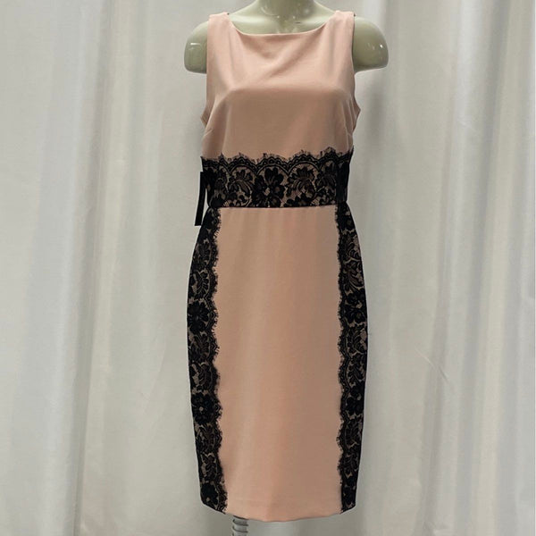 Wmns NWT The Limited Nude and Black Sleeveless Cocktail Dress Sz 8