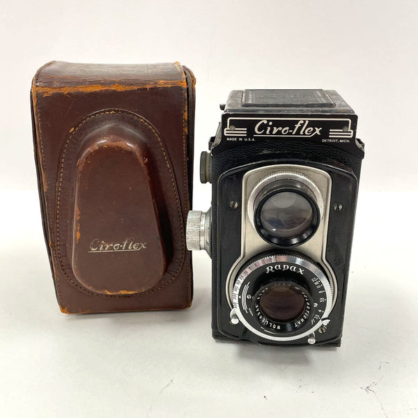 Vintage Ciro-flex TLR Camera Rapax Wollensak 85mm f/3.5 Velostigmat with Case