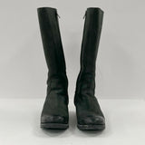 Ugg Broome Tall Black Suede Boots Sheepskin Lined Women's Sz 8