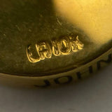 10K Yellow Gold John Deere Commemorative Pin w/ Diamond Accent, 4.71g