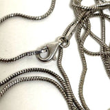 36" Rope Length Sterling Silver 0.95mm Snake Chain Necklace, 5.00g