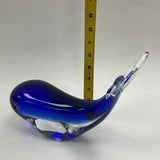 Large Art Glass/Blue Glass Whale