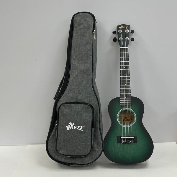 Winzz Hand-Rubbed Series Soprano Ukulele w/Case & Tuner