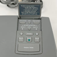 Boston Acoustics Recepter Radio AM/FM Alarm Clock - TESTED