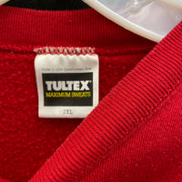 Unisex 90s Vintage TULTEX Wisconsin Badgers Red Crew Pullover Sweatshirt Sz 2X