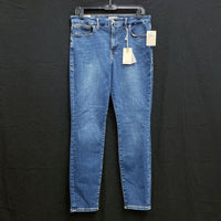 NWT Wmns GOOD AMERICAN Blue Denim Good Legs Skinny Crop Jeans Sz 14 MSRP$119