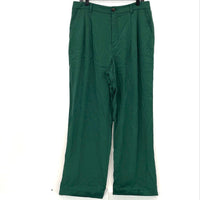 NWT Loft Green Pleated Front Wide Leg Pants Women’s Sz 12