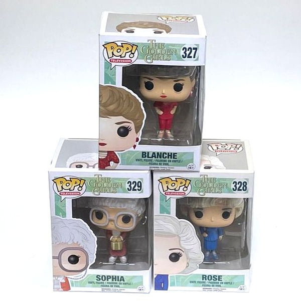 Funko Pop! Television The Golden Girls 3pc Lot-Rose, Sophia, & Blanche-w/Boxes