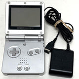 Nintendo GameBoy Advance SP, Silver, System w/ Charger, Works-TESTED