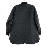 NWT Wmns LANE BRYANT Black Quilted Thin Oversized Jacket Sz 10/12 MSRP$119.95