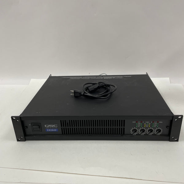 QSC CX204V 4-Channel Professional Rack Mountable Power Amplifier - UNTESTED